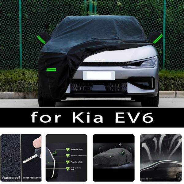 Car Covers |  For Kia Ev6 Outdoor Protection Full Car Covers Snow Cover Sunshade Waterproof Dustproof Exterior Car Accessories Car Covers Car Covers